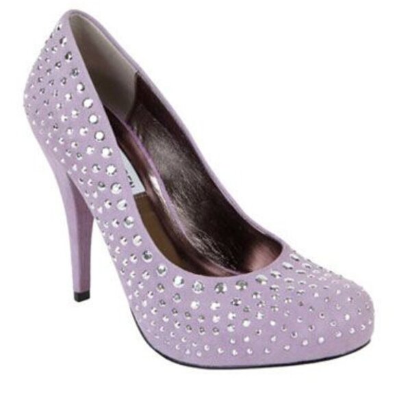 Steve Madden Twilitte Lavender Suede Pumps - Picture 2 of 8